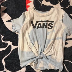 Vans off the wall crop top tee